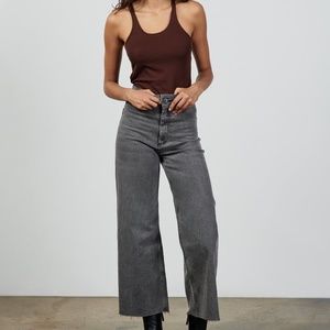 Zara The Marine Straight Jean in Gray Marl
